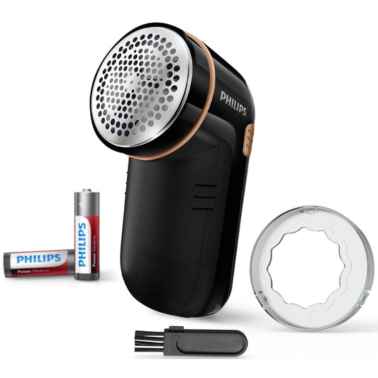 Aparat de curățat scame electric, 8800 rpm, Negru + 2 Baterii incluse - 1