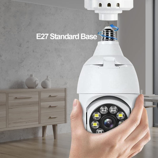 Cameră de supraveghere tip bec Full HD 1080P cu WiFi și Rotire 355° - 2
