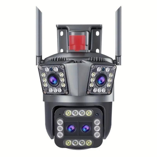 Cameră de Supraveghere Triplă WiFi, 2 MP, Zoom 5X, Exterior/Interior - 1