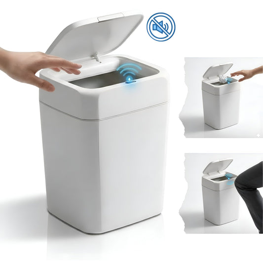 Coș de Gunoi Automat cu Senzor de Mișcare 18L, Anti-Miros, Soft Close, IPX5 - 1