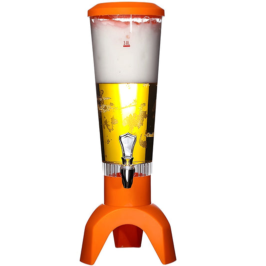 Dispenser Băuturi cu Boxă Bluetooth și LED, 3L, Portocaliu - 1