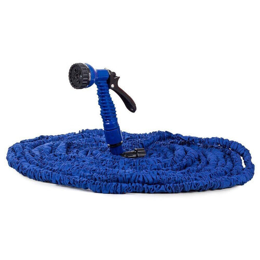 Furtun de grădină extensibil 15-45m, cu pistol de stropit 7 moduri, albastru - 2