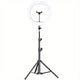 Lampă LED Circulară Ring Light 25cm cu Trepied 220cm și Suport Telefon - 1