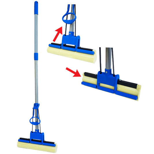 Mop cu stoarcere pe mâner 104 cm - Fără mâini udate - 2