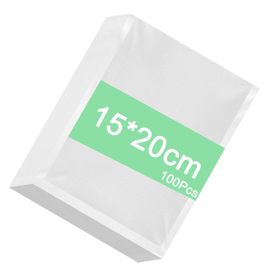 Set 100 Pungi Pentru Vidat Alimente, 15x20 cm, Reutilizabile, Fără BPA - 1