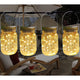 Set 4 Lămpi Solare Suspendate tip Borcan Mason – 20 LED-uri, IP65 - 1