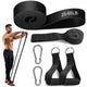 Set Benzi Elastice Pentru Sport cu Mânere și Ancoră Ușă, Negru (11-29kg) - 1