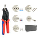 Set clește sertizare cu 5 fălci interschimbabile și geantă, 0.25-1.5mm² - 1