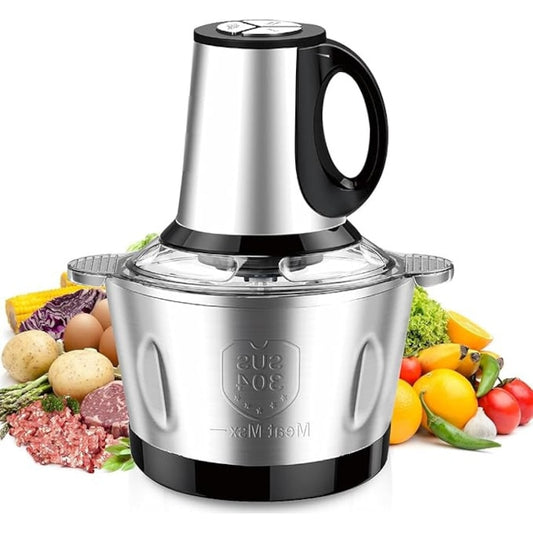 Tocător Electric Pentru Carne și Legume 5L Inox, 1000W, 4 Lame - 1