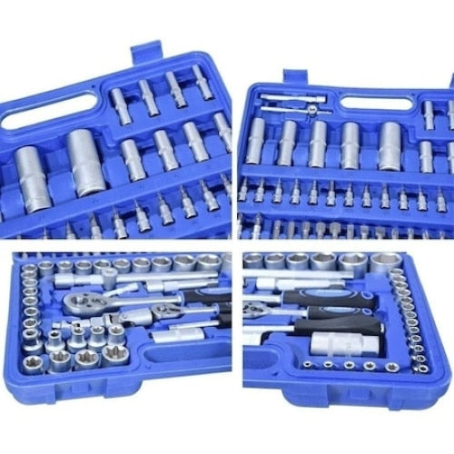 Trusă de Scule 108 Piese, Chei Tubulare Chrome Vanadiu - 2
