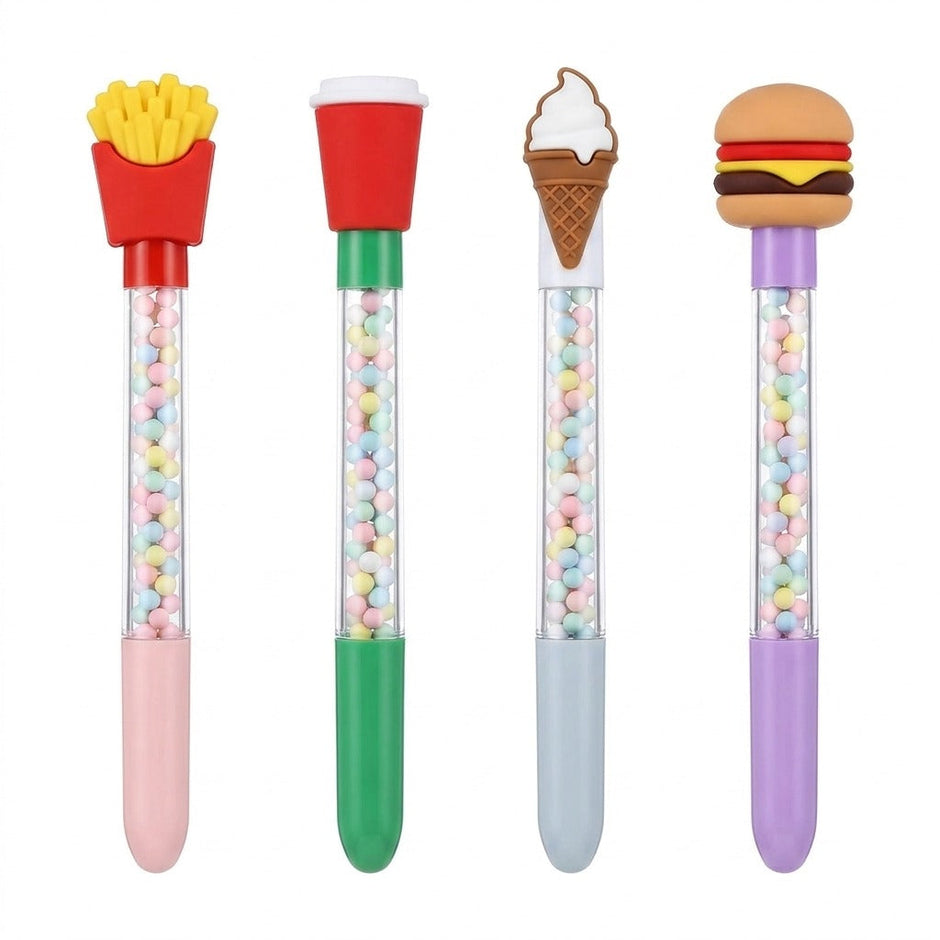 Set 4 pixuri fast-food: cartofi, bautura, inghetata si hamburger