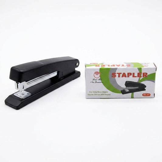 Capsator metalic de birou NO.307, capse 24/6 si 26/6 — Cu o cutie de capse