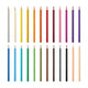 Set 24 creioane colorate wood-free, corp rotund, mină moale, non-toxice