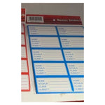 Etichete scolare pentru caiete, 10 bucati pe set — 2 seturi
