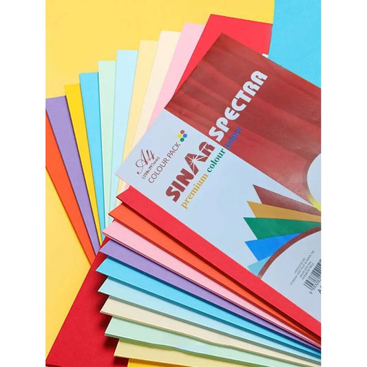 Hartie color A4, top de coli colorate — 25 coli