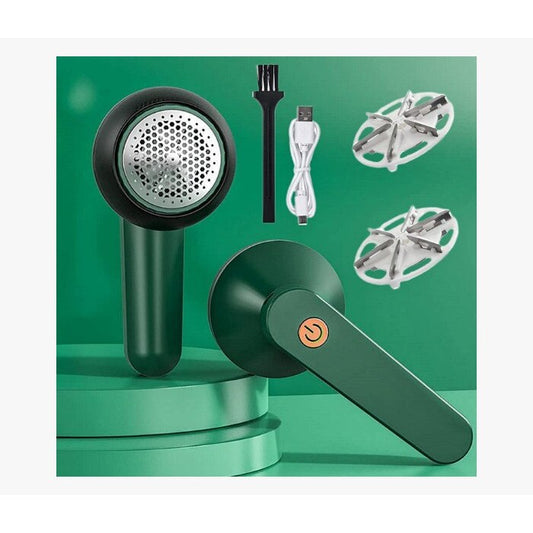 Aparat de curățat scame electric cu încărcare USB, Verde - 2