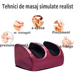 Aparat de masaj pentru picioare cu încălzire, 3 trepte, Roșu - 4