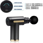 Aparat de masaj tip pistol, 4 capete, acumulator 2800mAh, Negru - 5