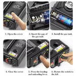 Aragaz Portabil pentru Camping cu Aprindere Piezo - 4