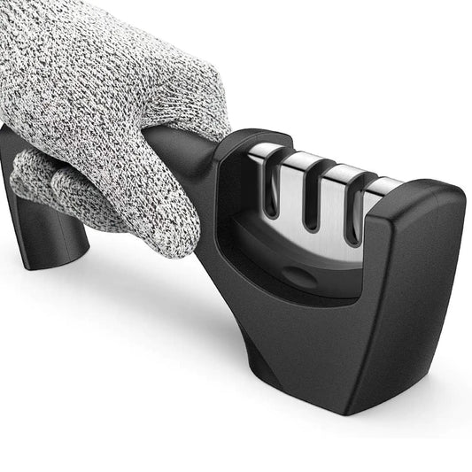 Ascuțitor Profesional Cuțite 3 în 1, Tungsten și Ceramică - 1