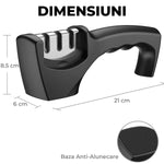 Ascuțitor Profesional Cuțite 3 în 1, Tungsten și Ceramică - 2
