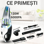 Aspirator de Mână Portabil Fără Fir, Filtru HEPA, 5500 Pa, Negru - 6