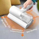 Aspirator pentru acarieni cu lampă UV, Wireless, Alb - 4