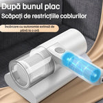 Aspirator pentru acarieni cu lampă UV, Wireless, Alb - 5