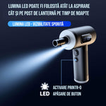 Aspirator Portabil cu Suflantă Aer, USB, 6000mAh + Kit Auto Complet - 6