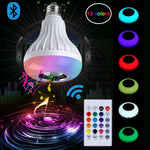 Bec cu Difuzor Bluetooth și Lumini LED, E27, 13 Culori - 1