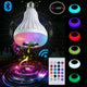 Bec cu Difuzor Bluetooth și Lumini LED, E27, 13 Culori