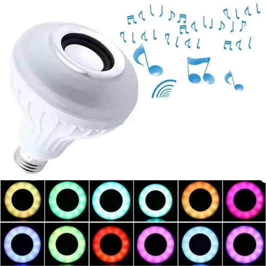 Bec cu Difuzor Bluetooth și Lumini LED, E27, 13 Culori - 2