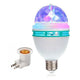 Bec Rotativ LED Disco E27, 3W, Cu Adaptor Priză Inclus