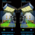 Cameră de Supraveghere cu Panou Solar 4G și Lampă LED 180W, PTZ, 4MP - 6