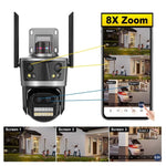 Cameră de Supraveghere Wireless 16MP 6K+ Rotativă de Exterior - 6