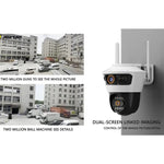 Cameră Supraveghere WiFi cu 2 Lentile, 6MP, IP66 Exterior, Night Vision Color - 5
