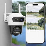 Cameră Supraveghere WiFi cu 2 Lentile, 6MP, IP66 Exterior, Night Vision Color - 6