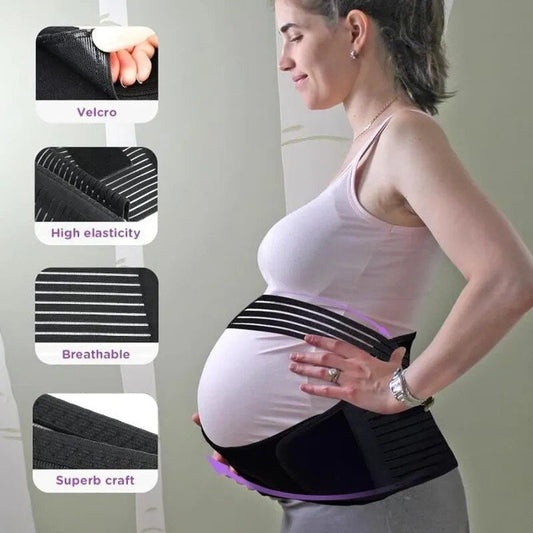 Centură de Sarcină 3-în-1 pentru Suport Lombar și Abdominal, Negru, Mărimea XL - 2