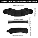 Centură de Sarcină 3-în-1 pentru Suport Lombar și Abdominal, Negru, Mărimea XL - 4