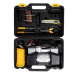 Compresor Auto 2 Cilindri cu Valiză + Kit Reparație Pană Inclus - 1