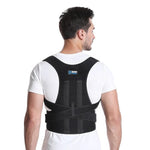 Corset Pentru Corectarea Coloanei, Reglabil, Talie 80-110 cm, Negru - 3