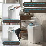 Coș de Gunoi Automat cu Senzor de Mișcare 18L, Anti-Miros, Soft Close, IPX5 - 5