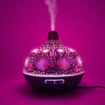 Difuzor Aromaterapie Ultrasonic 400ml, Efect 3D și 7 Culori LED - 4
