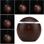 Difuzor și umidificator ultrasonic aromaterapie Wenge, LED, 9.5 cm - 1