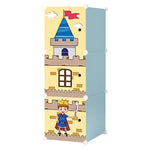 Dulap Pentru Camera Copii, 3 Compartimente, Multicolor, 37x37x111cm - 1