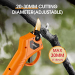 Foarfecă electrică pentru grădinărit, motor fără perii 800W, 2 baterii 21V, tăiere 30mm - 5