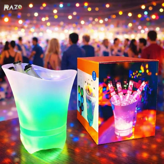 Frapieră LED cu Boxă Bluetooth, Lumină RGB 7 Culori, Reîncărcabilă USB - 1