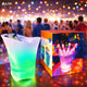 Frapieră LED cu Boxă Bluetooth, Lumină RGB 7 Culori, Reîncărcabilă USB