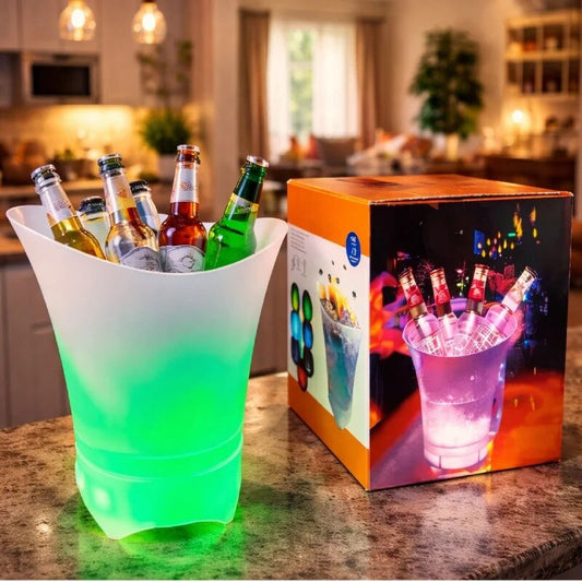 Frapieră LED cu Boxă Bluetooth, Lumină RGB 7 Culori, Reîncărcabilă USB - 2