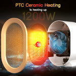 Încălzitor electric portabil 1200W, Aerotermă ceramică PTC - 3